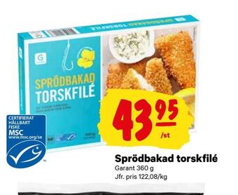 City Gross Sprödbakad torskfilé erbjuda