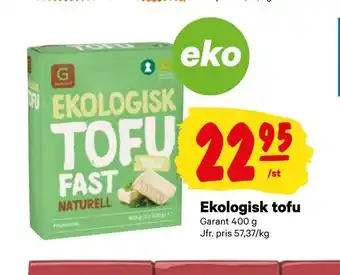City Gross Ekologisk tofu erbjuda