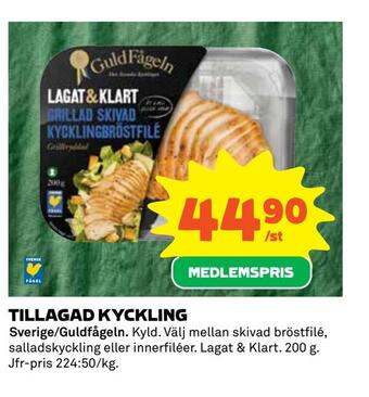 Coop Daglivs Tillagad kyckling erbjuda