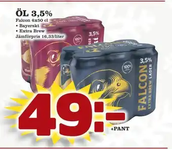minmatbutik Öl 3,5% erbjuda