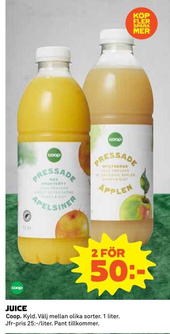 Coop Daglivs Juice erbjuda