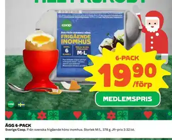 Coop Daglivs Ägg 6-pack erbjuda