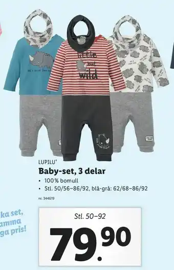 Lidl Baby-set, 3 delar erbjuda