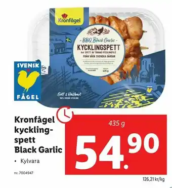 Kronfågel kycklingspett Black Garlic