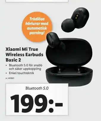 Lidl Xiaomi Mi True Wireless Earbuds Basic 2 erbjuda