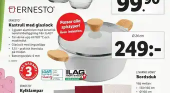 Lidl Kastrull med glaslock erbjuda