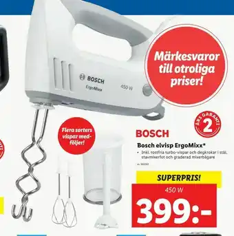Lidl Bosch elvisp ErgoMixx erbjuda
