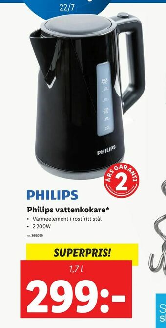 Lidl Philips vattenkokare erbjuda