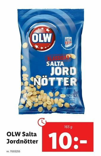 Lidl OLW Salta Jordnötter erbjuda