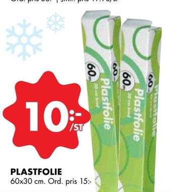 ÖoB Plastfolie erbjuda
