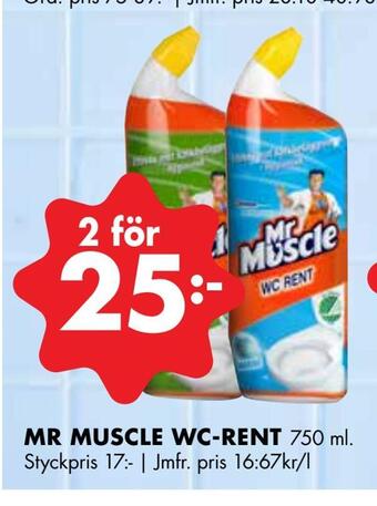ÖoB Mr muscle wc-rent erbjuda