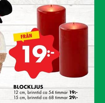 ÖoB Blockljus erbjuda