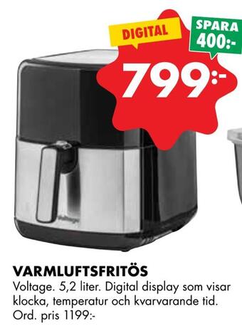 ÖoB Varmluftsfritös erbjuda