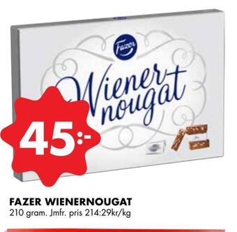 ÖoB Fazer wienernougat erbjuda
