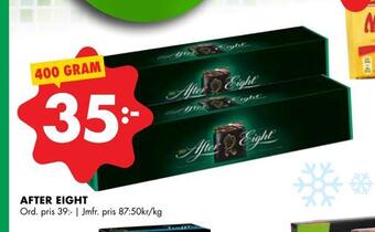 ÖoB After eight erbjuda