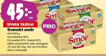 City Gross Svenskt Smör erbjuda