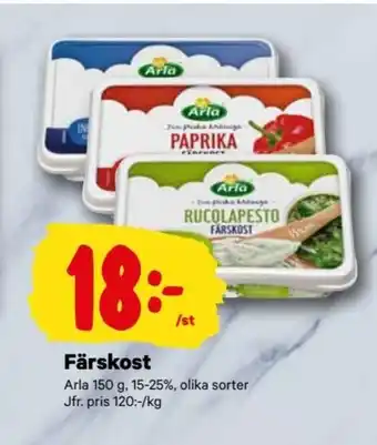City Gross Färskost Arla erbjuda