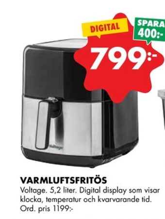 ÖoB Voltage fritös erbjuda