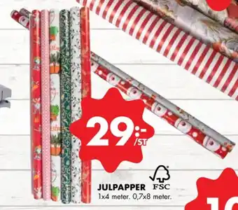 ÖoB Clean julpapper erbjuda