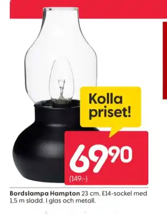 Rusta Kitchen gear bordslampor erbjuda