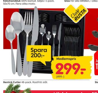 Rusta Cutler bestick erbjuda