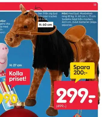 Peppa pig häst