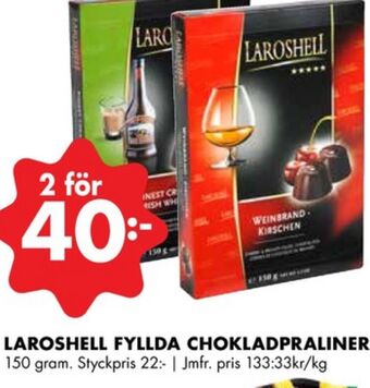 ÖoB Laroshell chokladask erbjuda