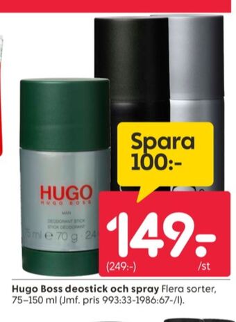 Rusta Boss deodorant erbjuda