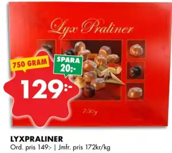 Twist chokladask
