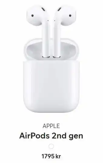 Telia AirPods 2nd Gen erbjuda