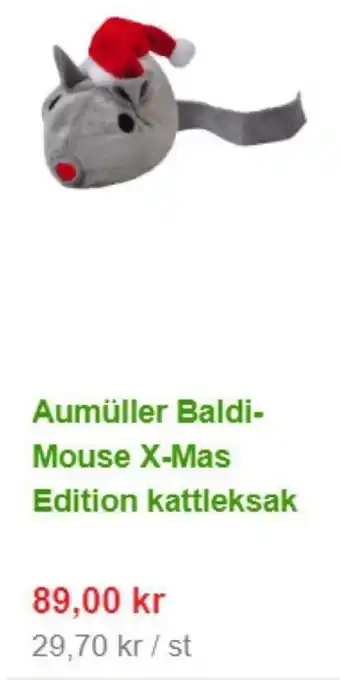 Zooplus Aumüller Baldi-Mouse X-Mas Edition Kattleksak erbjuda