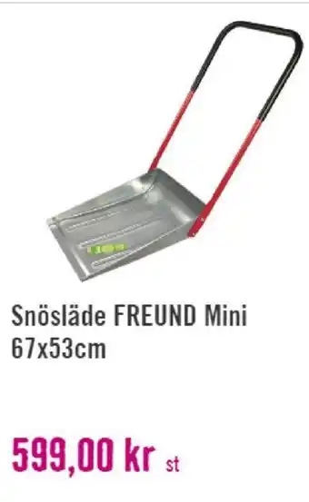 Snösläde Freund Mini 67x53cm