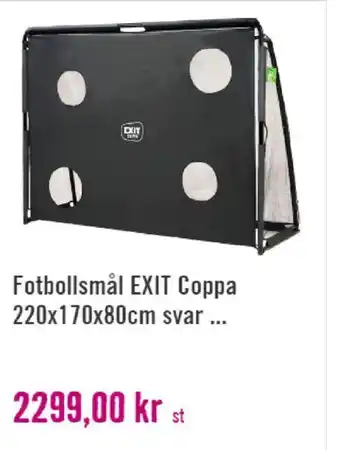 Fotbollsmål EXIT Coppa 220x170x80cm Svar