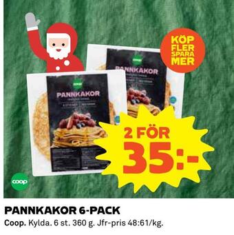 Coop Pannkakor 6-pack erbjuda