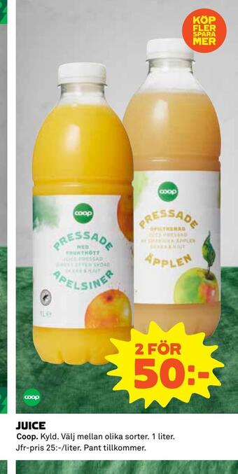 Coop Juice erbjuda