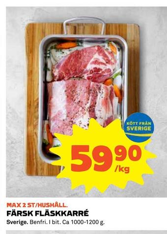 Coop Färsk fläskkarré erbjuda
