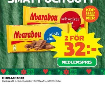 Coop Chokladkakor erbjuda