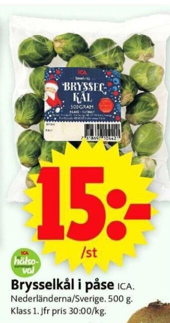 ICA Supermarket Brysselkål i Påse erbjuda