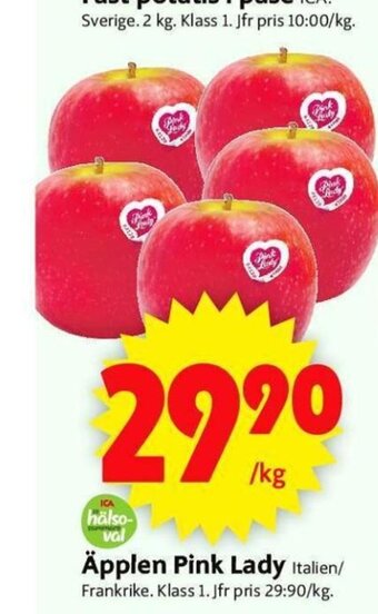 ICA Supermarket Äpplen Pink Lady erbjuda