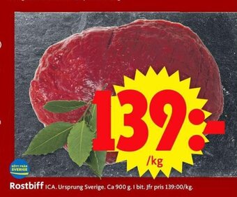 ICA Supermarket Rostbiff erbjuda