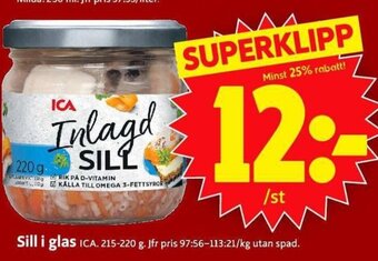 ICA Supermarket Sill i Glas erbjuda