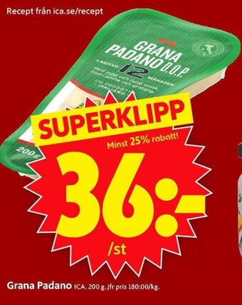 ICA Supermarket Grana Padano erbjuda
