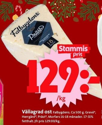 ICA Supermarket Vällagrad Ost erbjuda