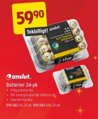 Jula Anslut batterier erbjuda