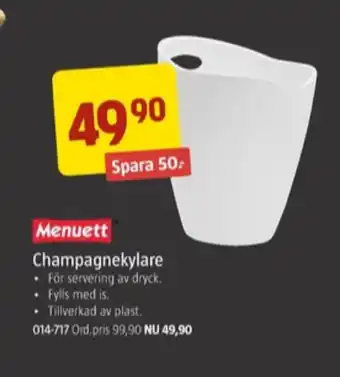 Menuett vinkylare