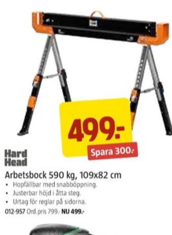 Jula Hard head arbetsbock erbjuda