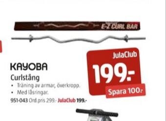 Jula Kayoba träningsredskap erbjuda