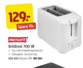 Jula Menuett brödrost erbjuda