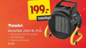 Jula Anslut värmefläkt erbjuda