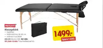 Jula Menuett massagebord erbjuda
